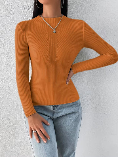 Solid White and Black Tops Sweaters 2025 Autumn Winter Long Sleeve Turtleneck Pullovers Fashion Womens Sweaters Femme Clothing